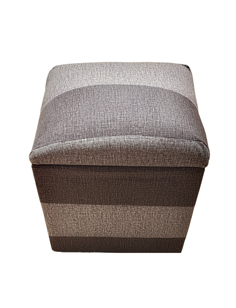 Pouf Baul Bicolor Cavancha Gris 40x33x50 Rimar-5