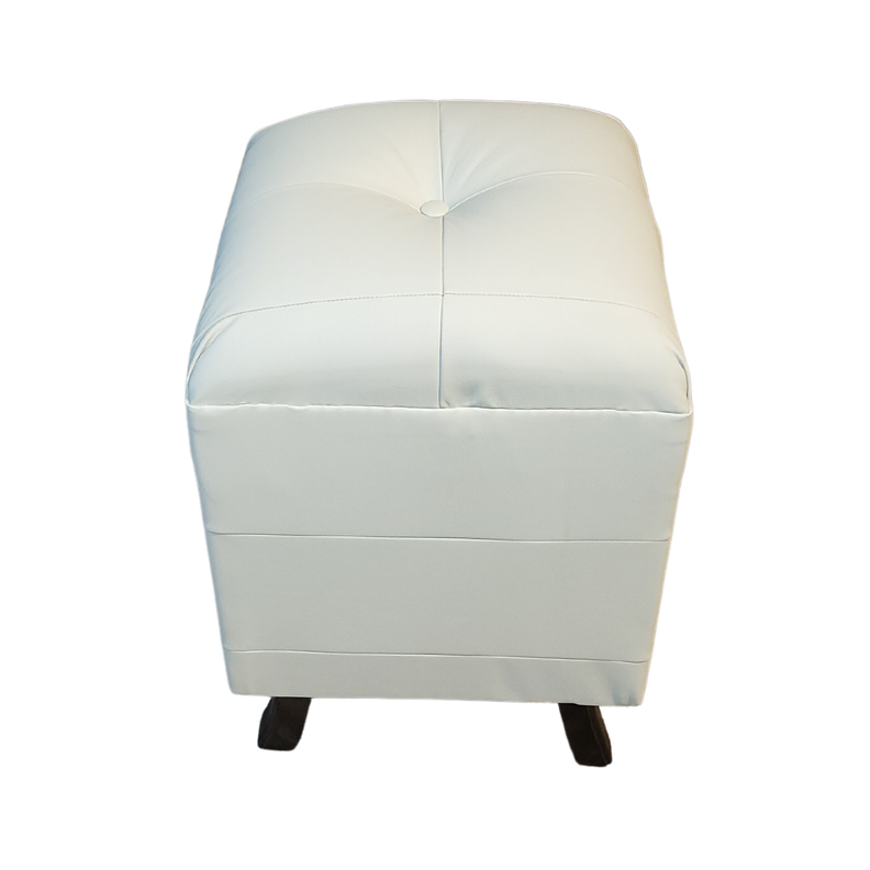 Pouf Crema Eco Cuero 35x35x60 Muebles Rimar-2