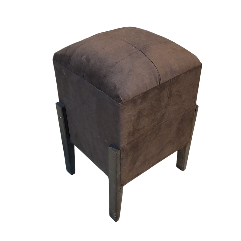 Pouf Chocolate Felpa 35x35x52 Muebles Rimar-0