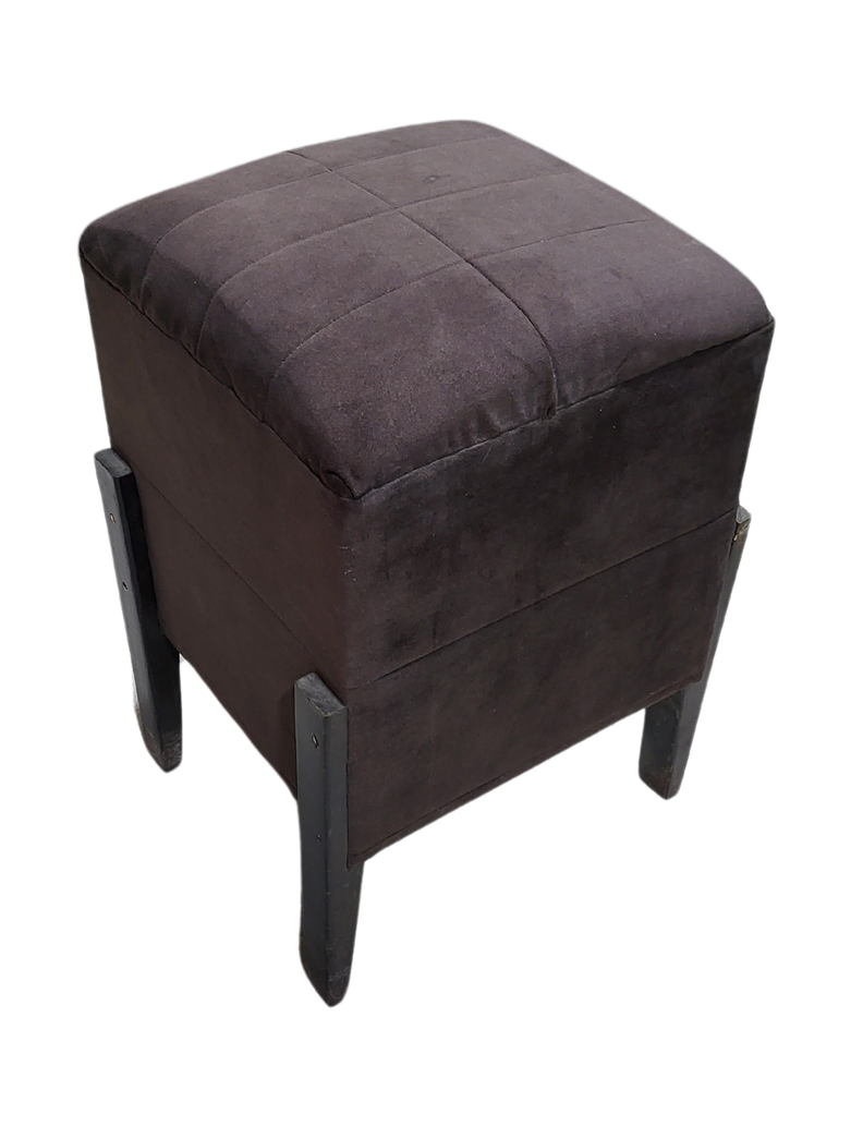 Pouf Chocolate Felpa 35x35x52 Muebles Rimar-1