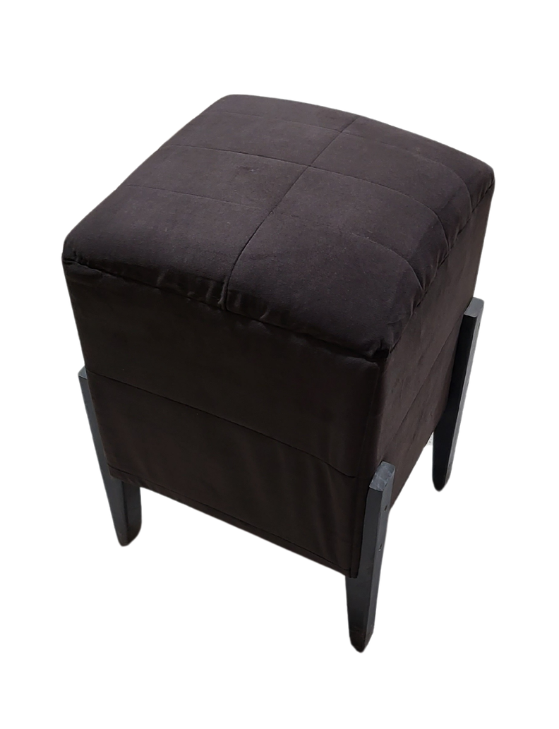Pouf Chocolate Felpa 35x35x52 Muebles Rimar-3