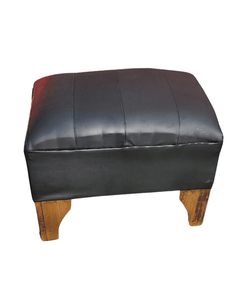 Banqueta Lineal Negro Eco Cuero 60x40x40 Rimar-2