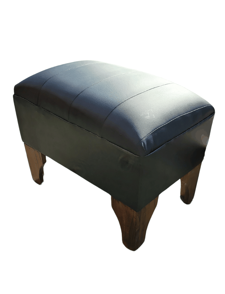 Banqueta Lineal Negro Eco Cuero 60x40x40 Rimar-3