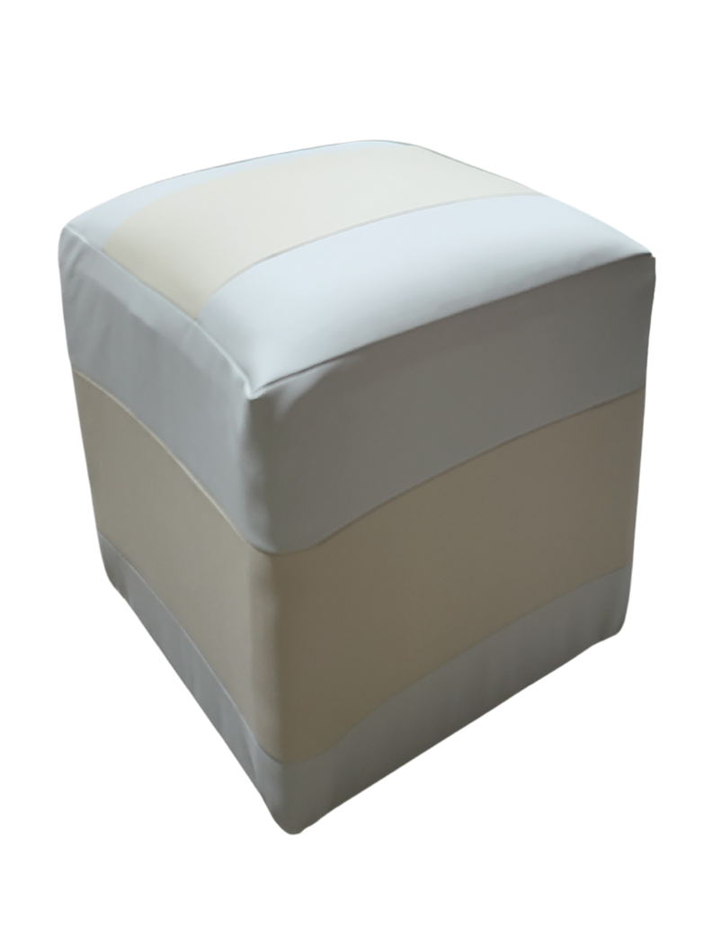 Pouf Bicolor Eco Cuero Muebles Rimar-0
