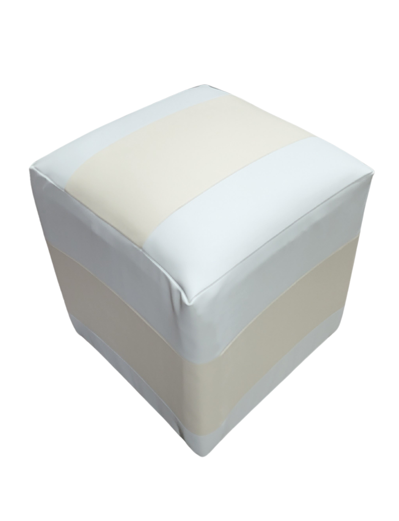 Pouf Bicolor Eco Cuero Muebles Rimar-1