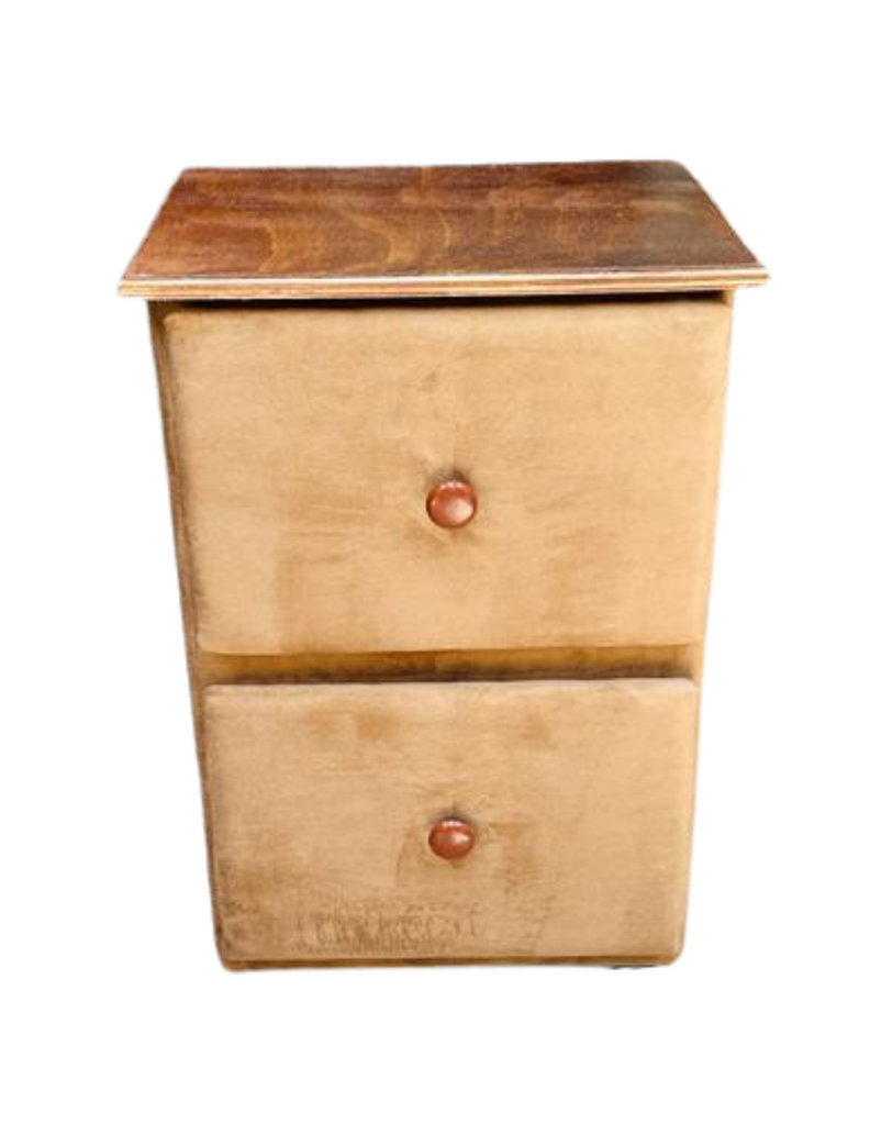 VELADOR DOBLE CAJON CAFE FELPA -0