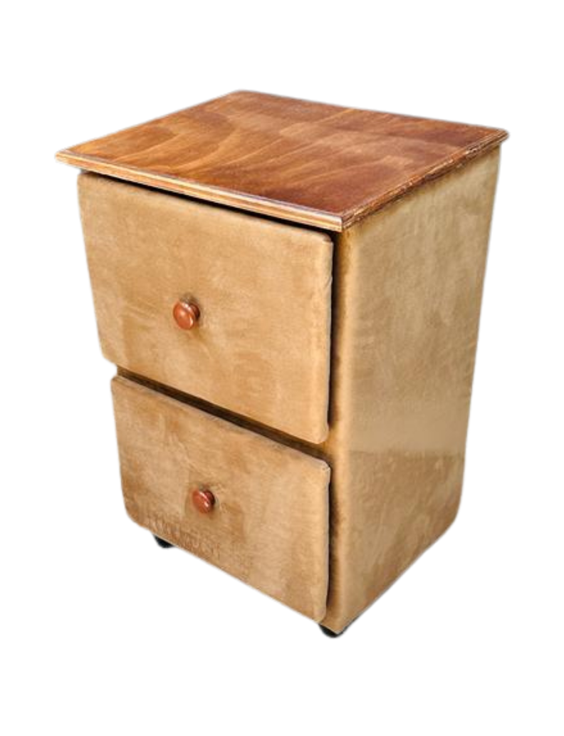 VELADOR DOBLE CAJON CAFE FELPA -1