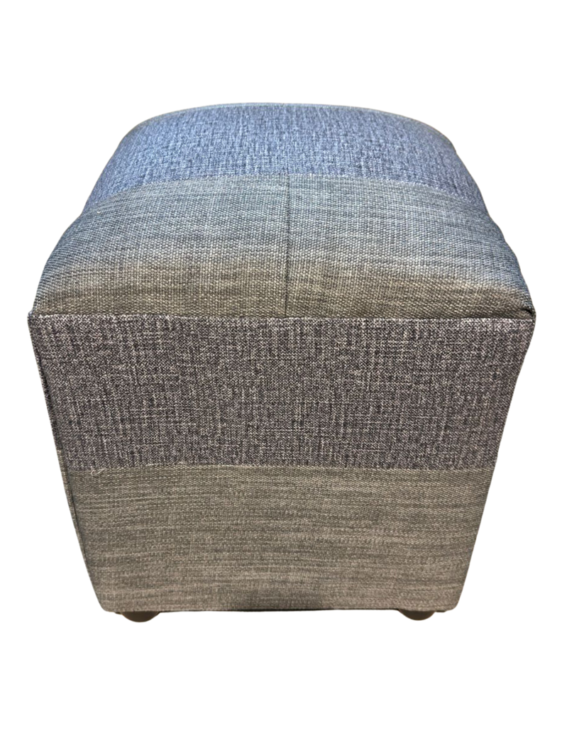 Pouf Gris Bicolor Lino 35x35x42 Muebles Rimar-3