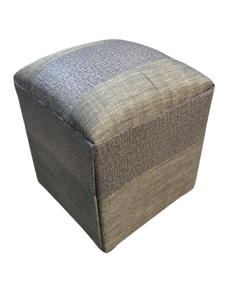Pouf Gris Bicolor Lino 35x35x42 Muebles Rimar-4
