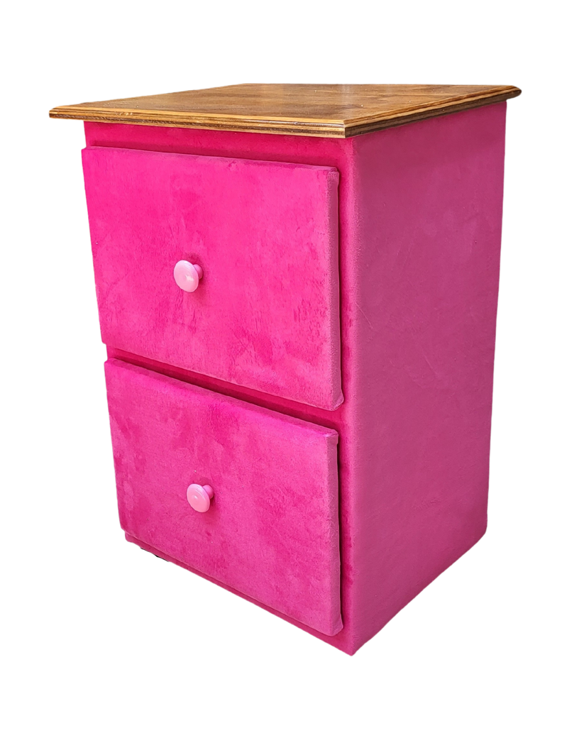 VELADOR DOBLE CAJON FELPA FUCSIA-2