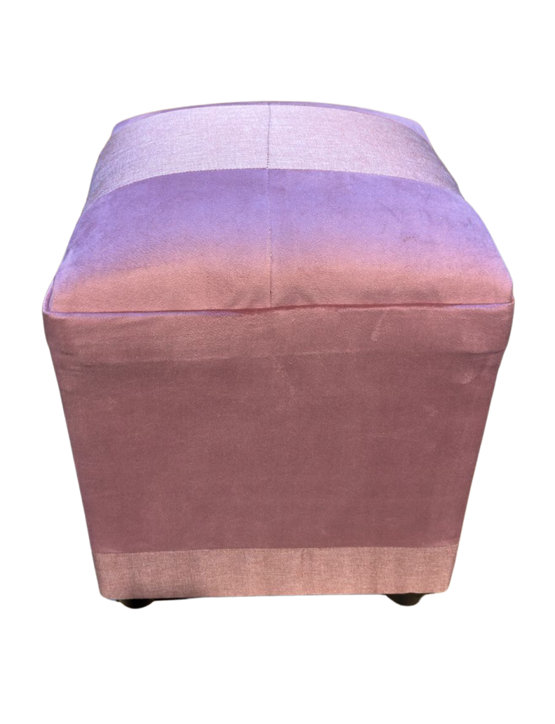 Pouf Palo Rosa Bicolor 35x35x42 Muebles Rimar-0
