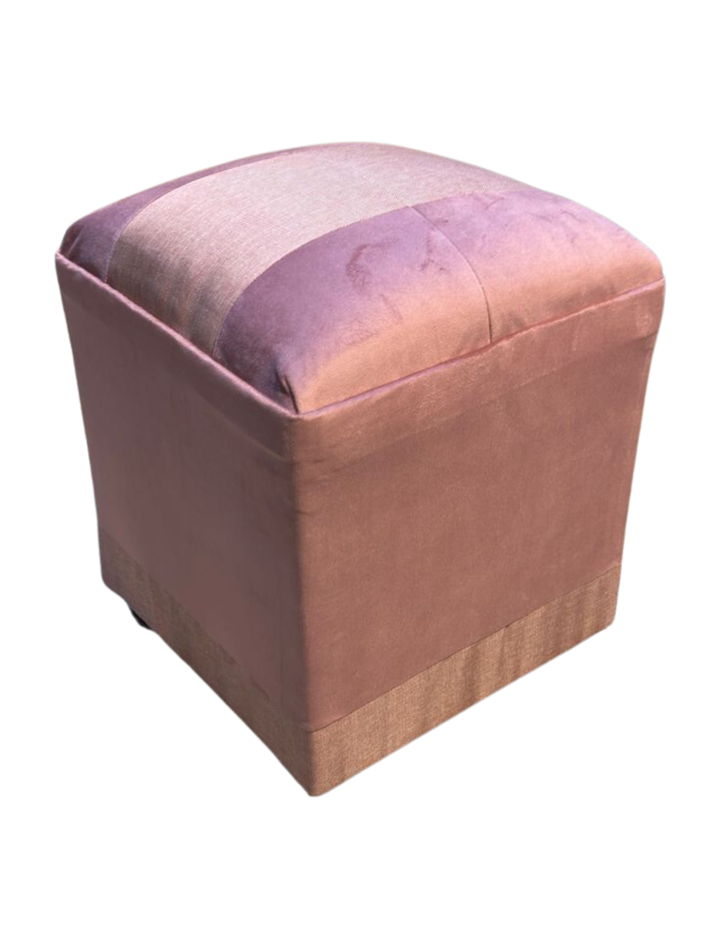 Pouf Palo Rosa Bicolor 35x35x42 Muebles Rimar-1