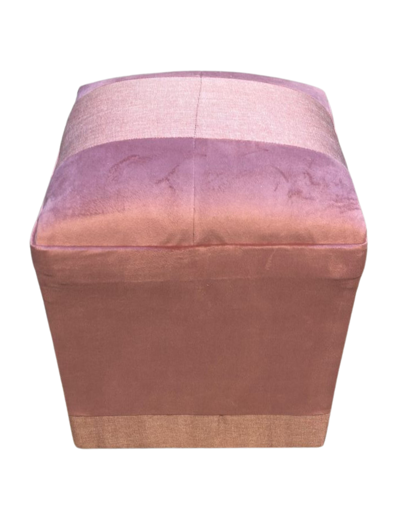 Pouf Palo Rosa Bicolor 35x35x42 Muebles Rimar-3