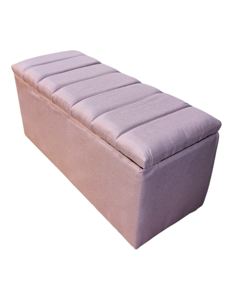 Banqueta Baul Tubular Palo Rosa Lino Rimar-3