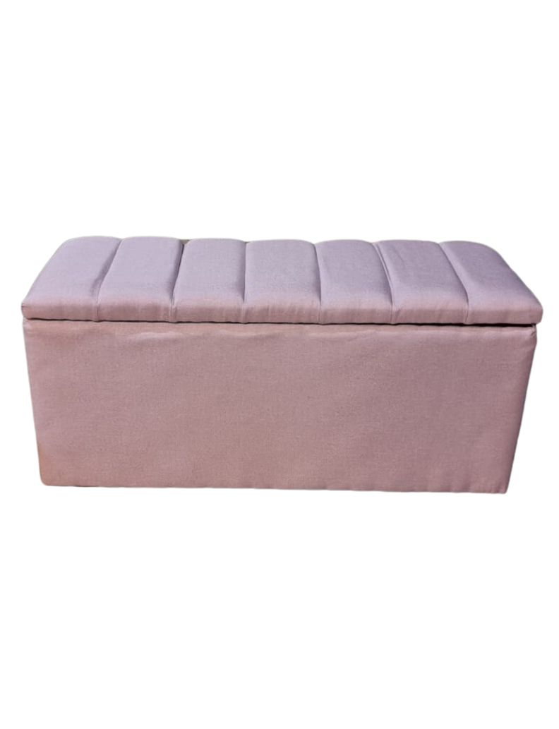 Banqueta Baul Tubular Palo Rosa Lino Rimar-4