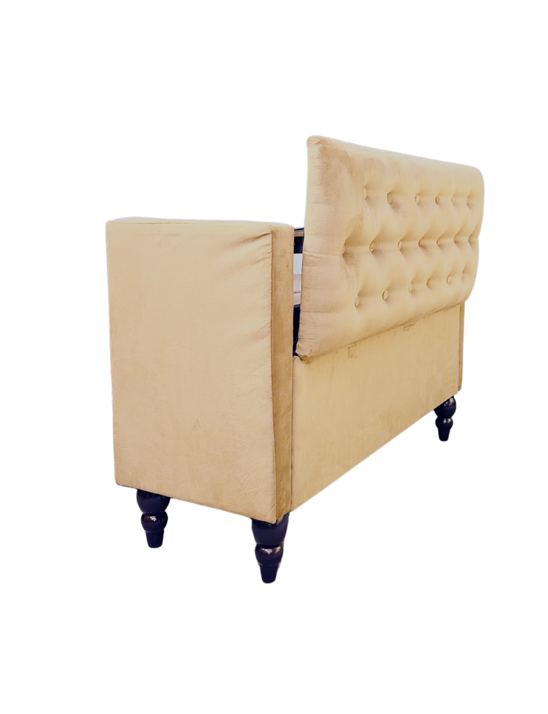 Banqueta Baul Múnich Rimar Camel Felpa 125X54X40-6