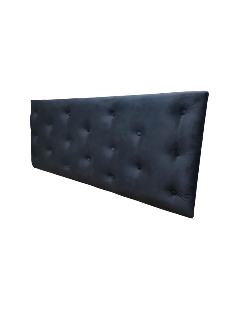 Respaldo 2 Plazas Negro Felpa Muebles Rimar-2