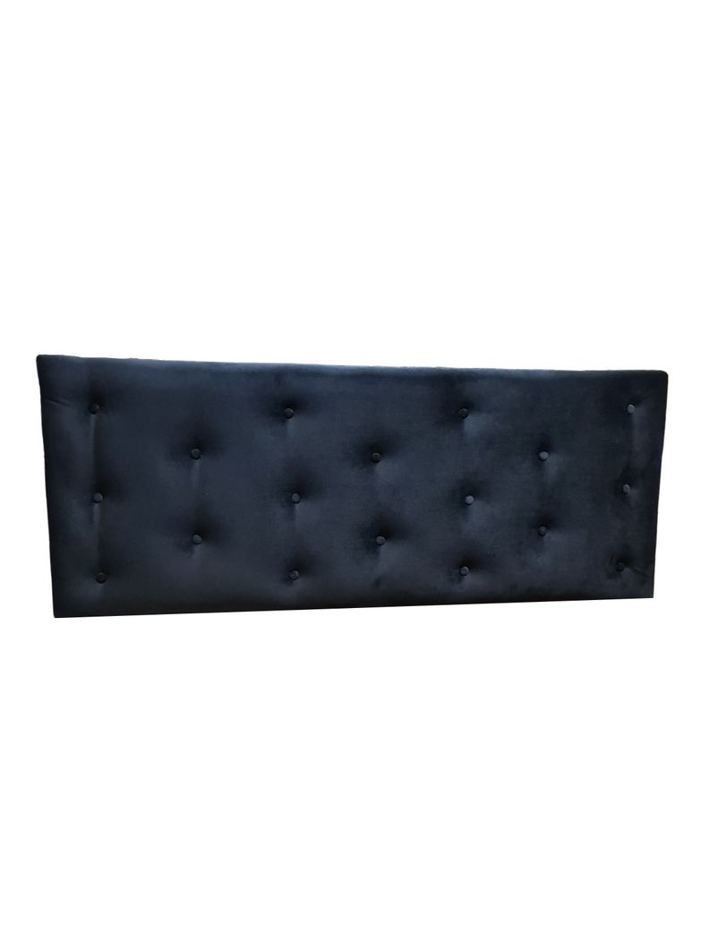 Respaldo 2 Plazas Negro Felpa Muebles Rimar-0