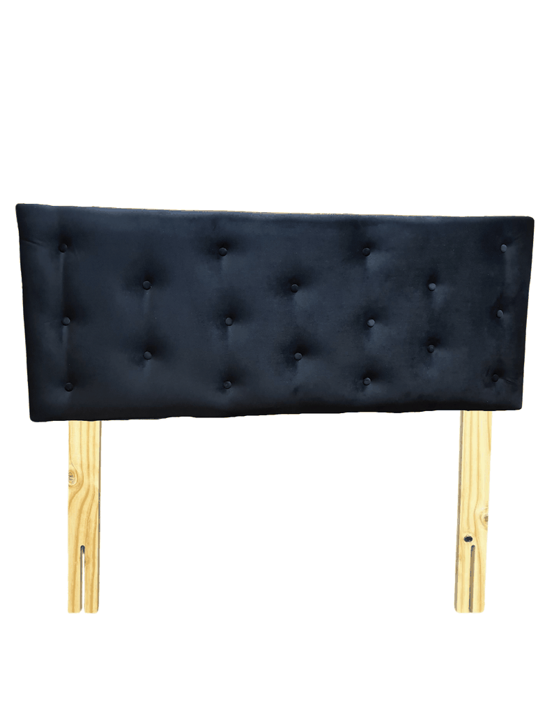 Respaldo 2 Plazas Negro Felpa Muebles Rimar-3
