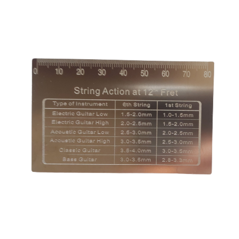Regla De Acción Cuerda Guitarra Prefox De Acero Inox-1