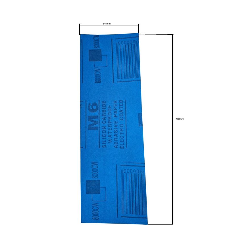 Lija 8000 granos 5 unidades 260x86mm-1