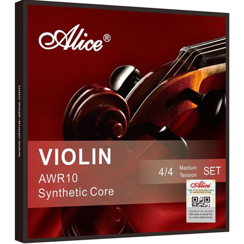 Set De Cuerdas Alice Para Violín Synthetic Core-0