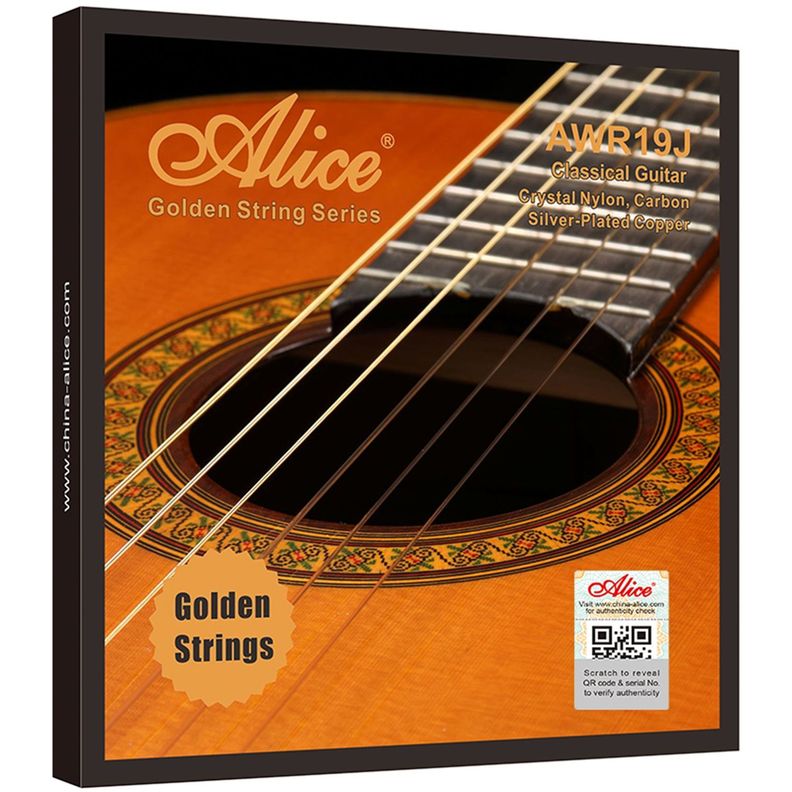 Cuerdas Alice Awr19j-h Nylon Carb.cobre Oro Guit.clás.concto-0