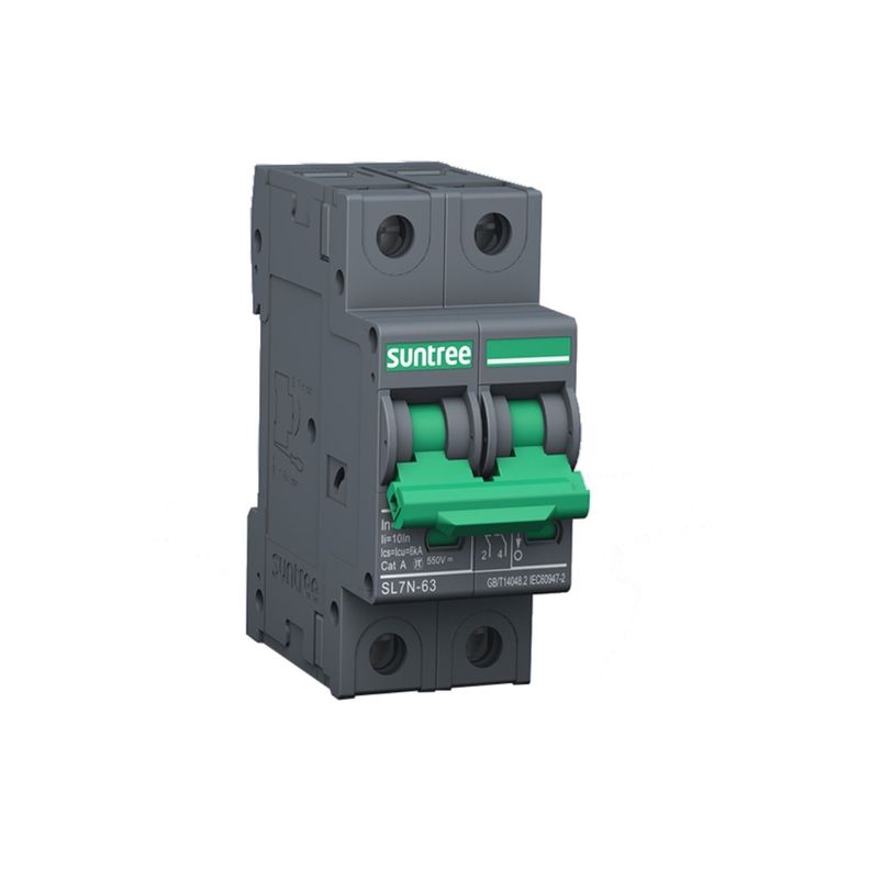 Interruptor Automático Dc 50a 550v 2p Bipolar Solar Sl7n-63-1