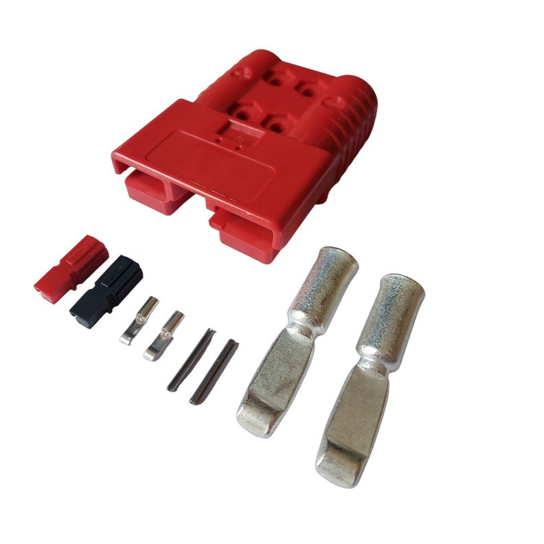 Conector Baterías Smh Sbe160 160a Rojo C/pines De Señal Aux-2