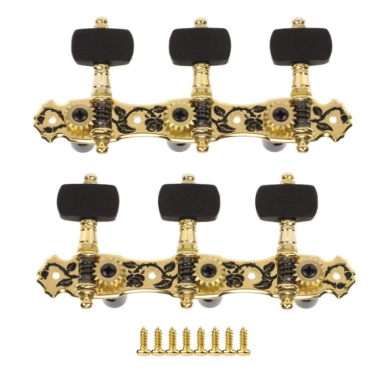 Clavijero Guitarra Alice AOS-028BWP - Zinc Chapado en Oro-0