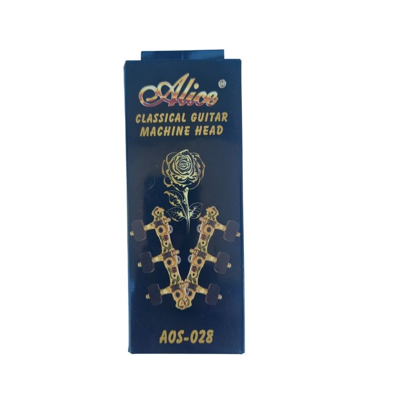 Clavijero Guitarra Alice AOS-028BWP - Zinc Chapado en Oro-3