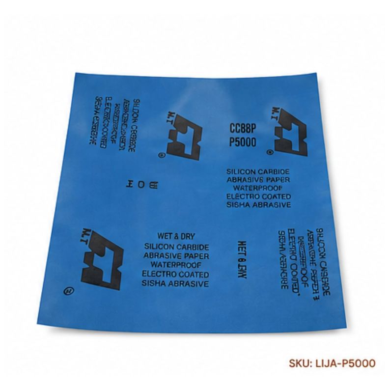 Lija Al Agua Pliego 230x280mm Grano P5000 M T CC88P Ultra Fina Azul