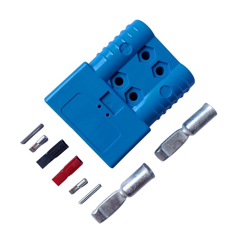 Conector Baterías Smh Sbe320 320a Azul C/pines De Señal Aux-0