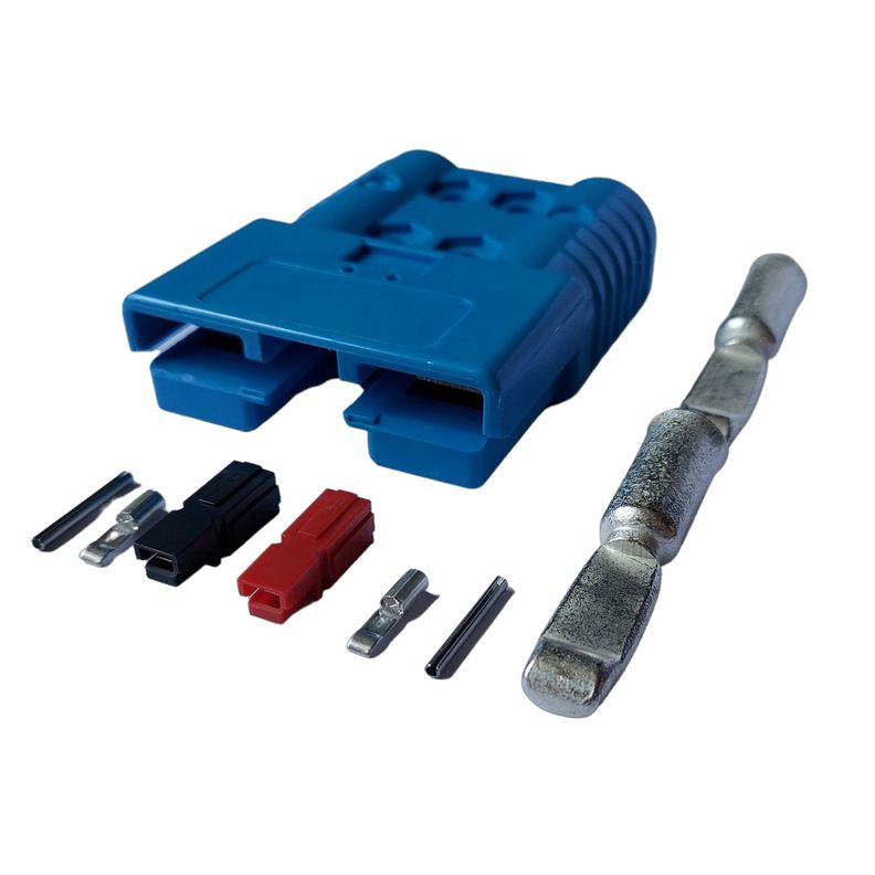 Conector Baterías Smh Sbe320 320a Azul C/pines De Señal Aux-1