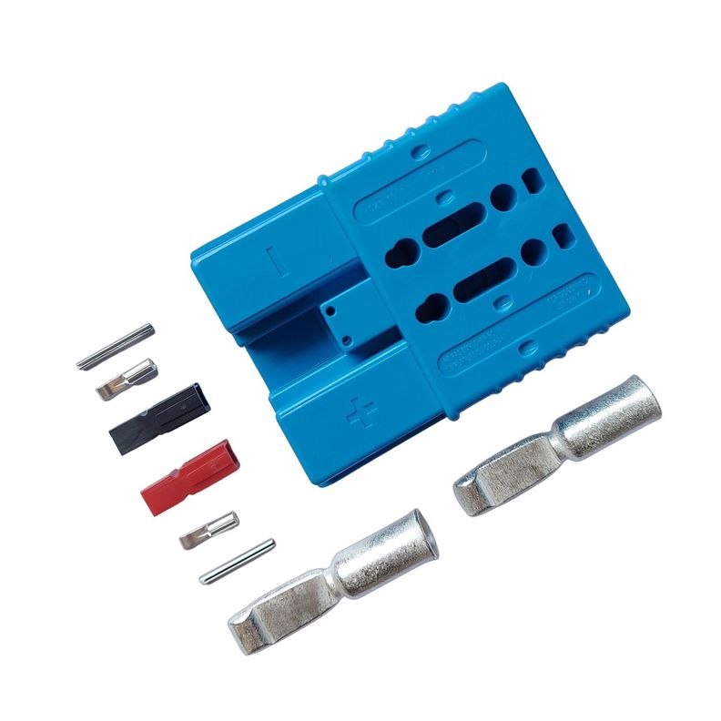 Conector Baterías Smh Sbe320 320a Azul C/pines De Señal Aux-2