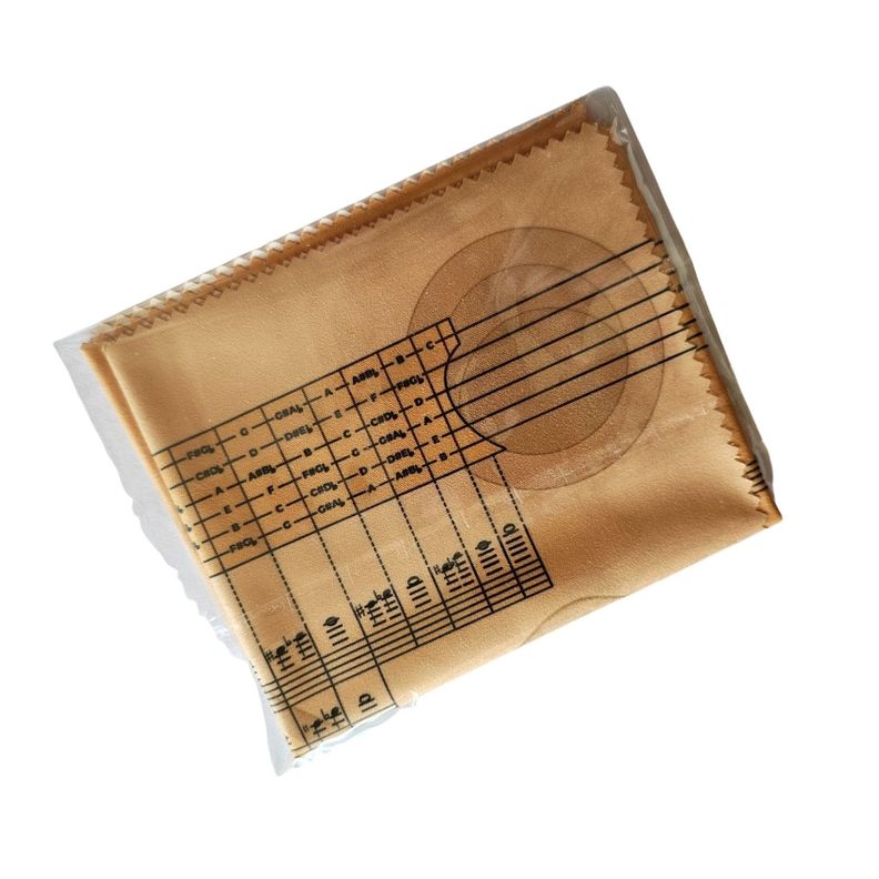 Paño Gamuza Microfibra Con Diseño Notación Musical Guitarra-0