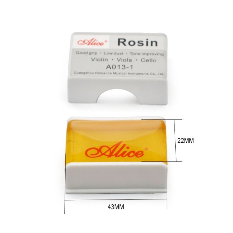 Pack 10 Resina Pecastilla Colofonia Alice A013-1 Violín Cell-2