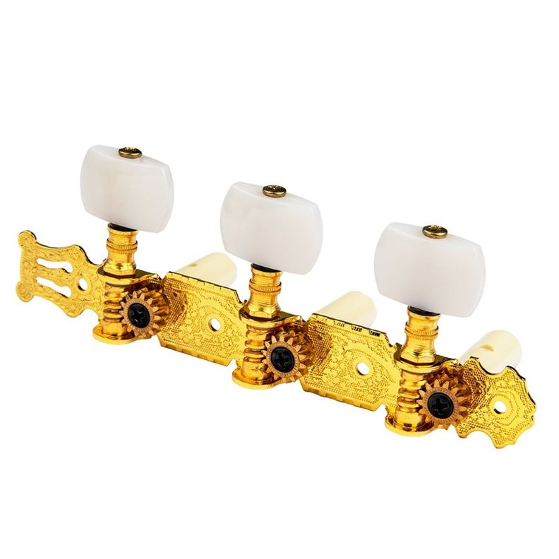 Clavijero Blanco/dorado Para Guitarra Clásica-2