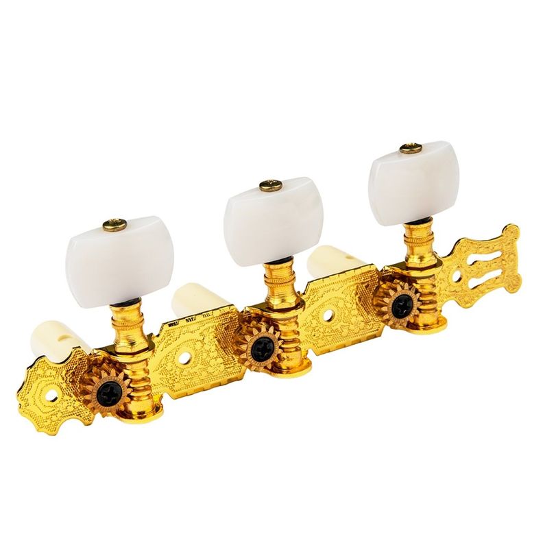 Clavijero Blanco/dorado Para Guitarra Clásica-3