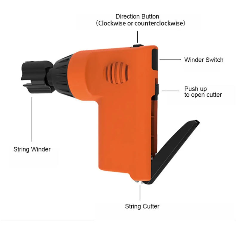 Enrollador Automático De Cuerdas De Guitarra, Con Cortador-2