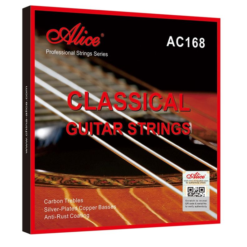 Cuerdas Alice Ac168-h Carbono Cobre Plateado Guit.clas.conc-0