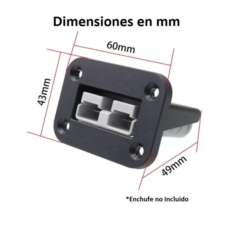 Soporte Panel Para Enchufe Anderson Sb50-2