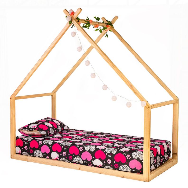 Cama casa frontal sb infantil - Transición-0
