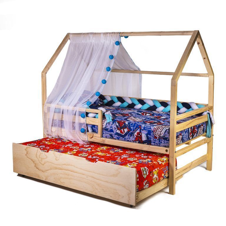 Cama nido casita bh infantil- 1.5 plaza-0