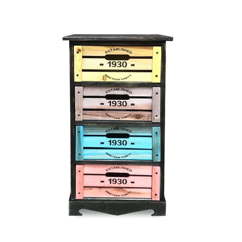 Cabinet Café cajones en colores diseño 1930 -0