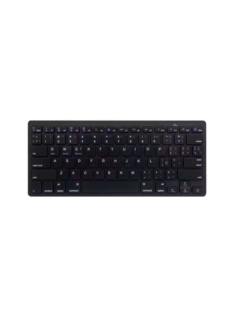 Teclado Ultradelgado BK-3001 Bluetooth Negro