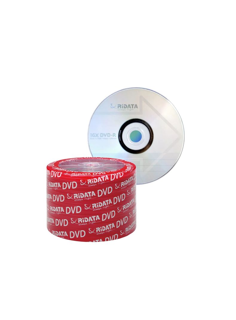 DVD-R Grabable Ridata 16x 4.7Gb 50 unidades-1