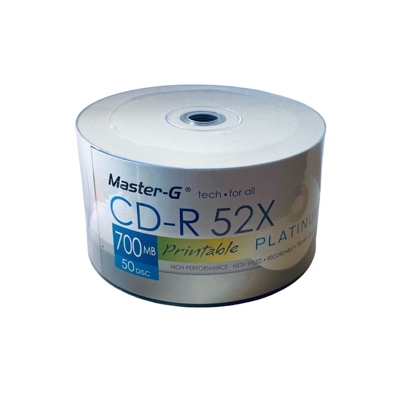 CD-R Master-g imprimible 52x Pack 50 Unidades-0