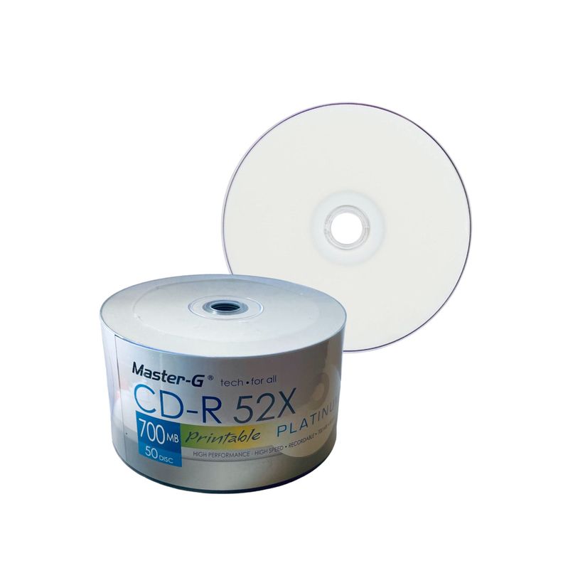 CD-R Master-g imprimible 52x Pack 50 Unidades-1