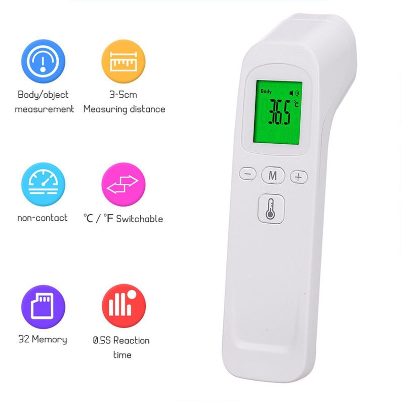 Termómetro infrarrojo digital corporal para Bebes, niños y adultos-2